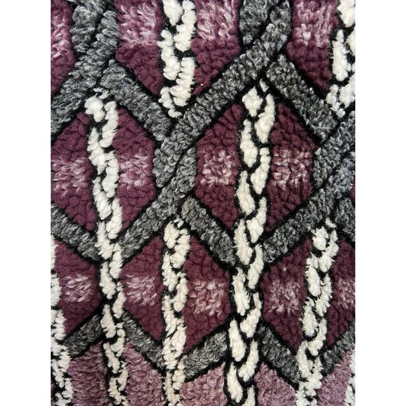 Vintage Duffel Outdoor Womens Shaggy Cottagecore Icicle Fleece Thick Jacket S XL - Picture 5 of 9